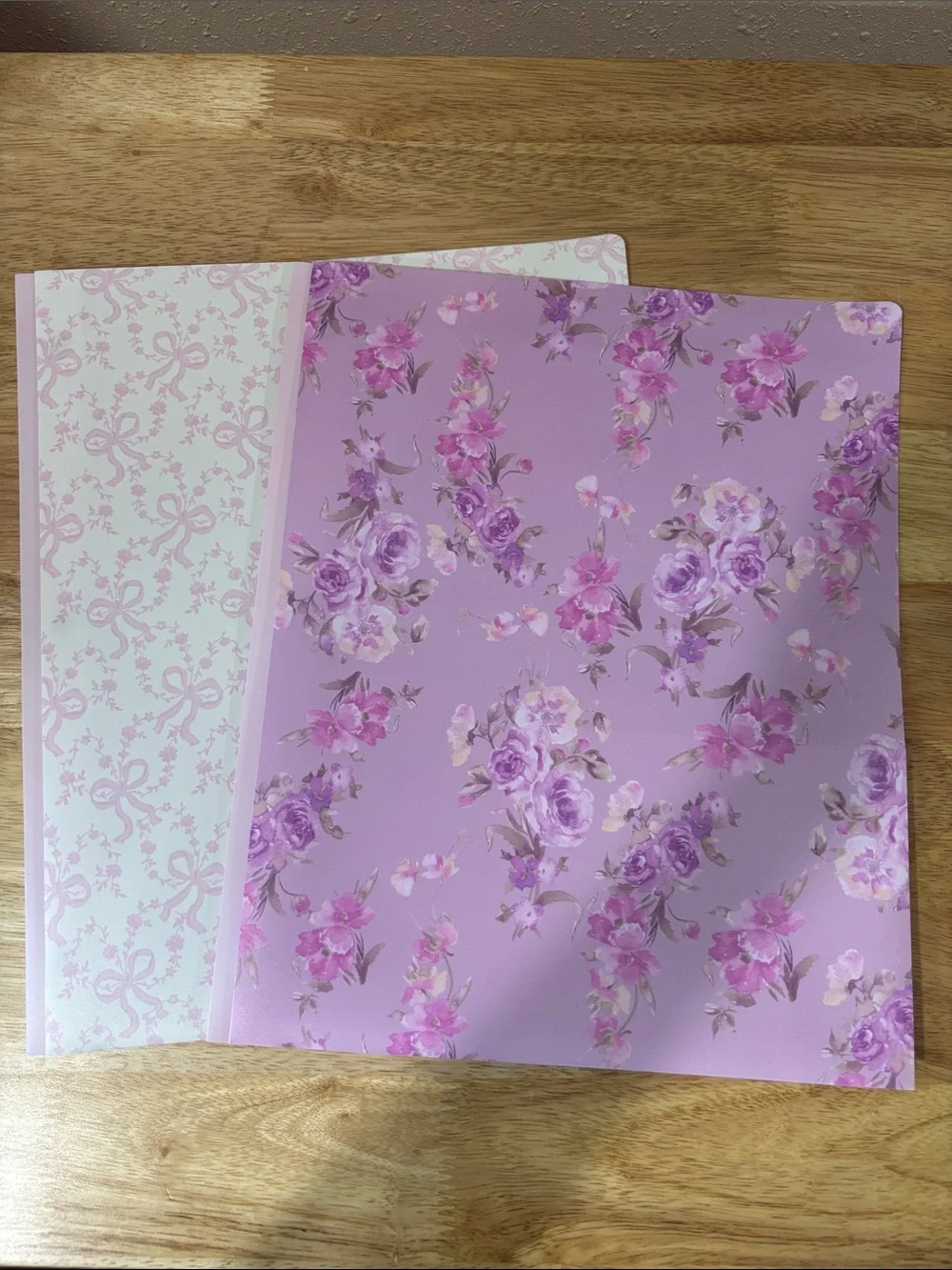 LoveShackFancy Floral Pink & Lavender Decorative Binder Set